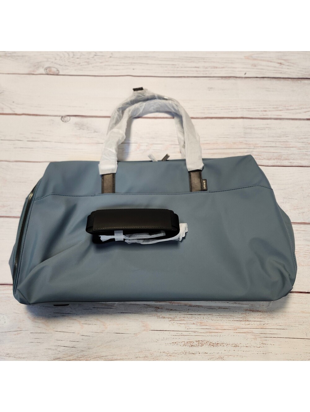 Away The Everywhere Weekender Gray Nylon Tote Bag with Black Handles NWT
